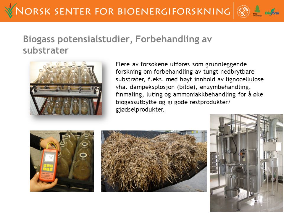 Biogass potensialstudier, Forbehandling av substrater
