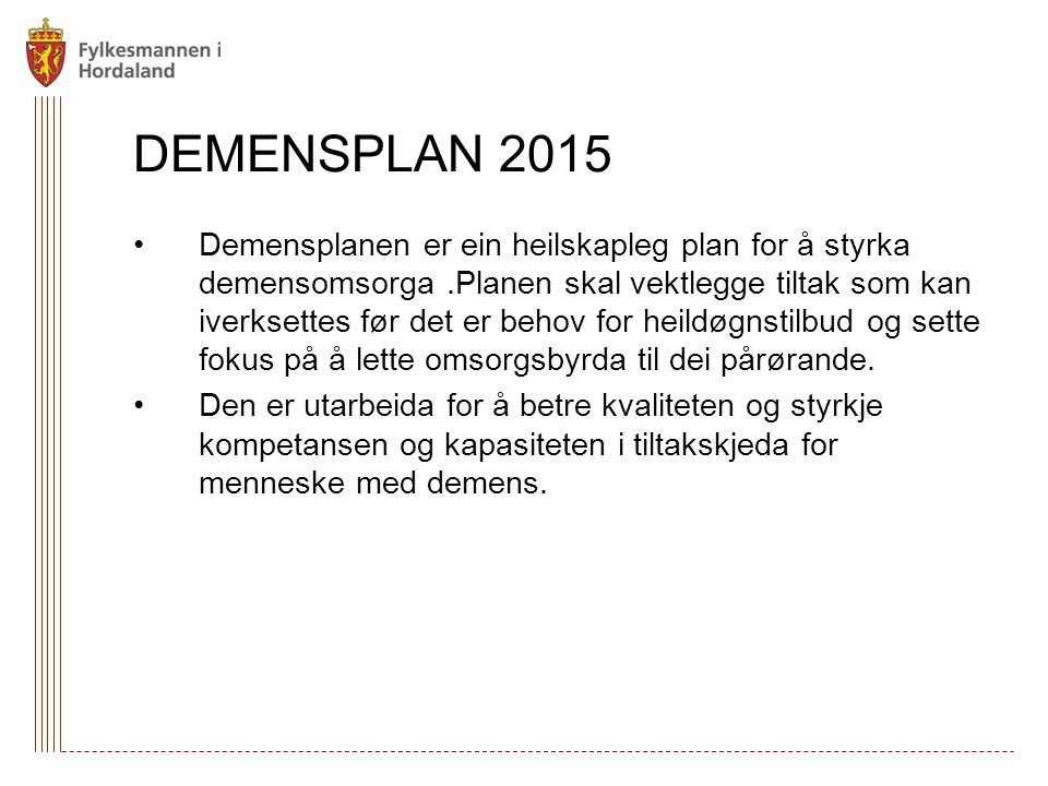 DEMENSPLAN 2015