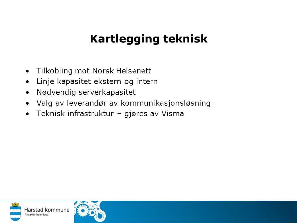 Kartlegging teknisk Tilkobling mot Norsk Helsenett