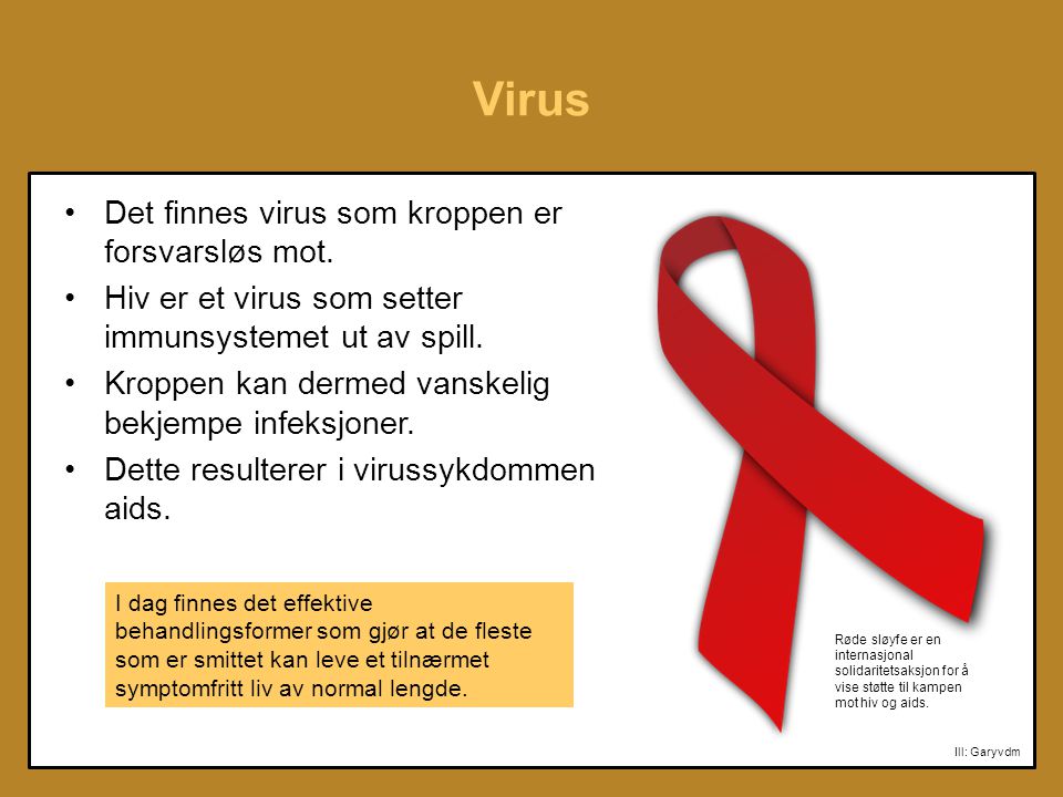 Virus Det finnes virus som kroppen er forsvarsløs mot.