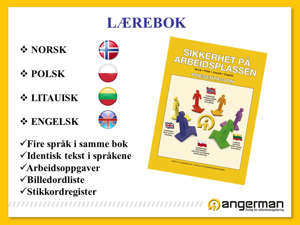 LÆREBOK NORSK POLSK LITAUISK ENGELSK Fire språk i samme bok