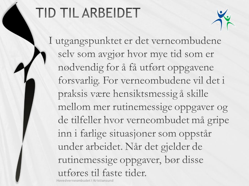 Kristiansund kommune TID TIL ARBEIDET.