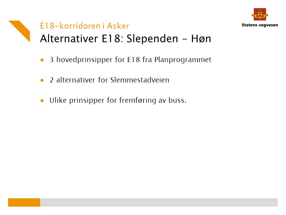 Alternativer E18: Slependen - Høn