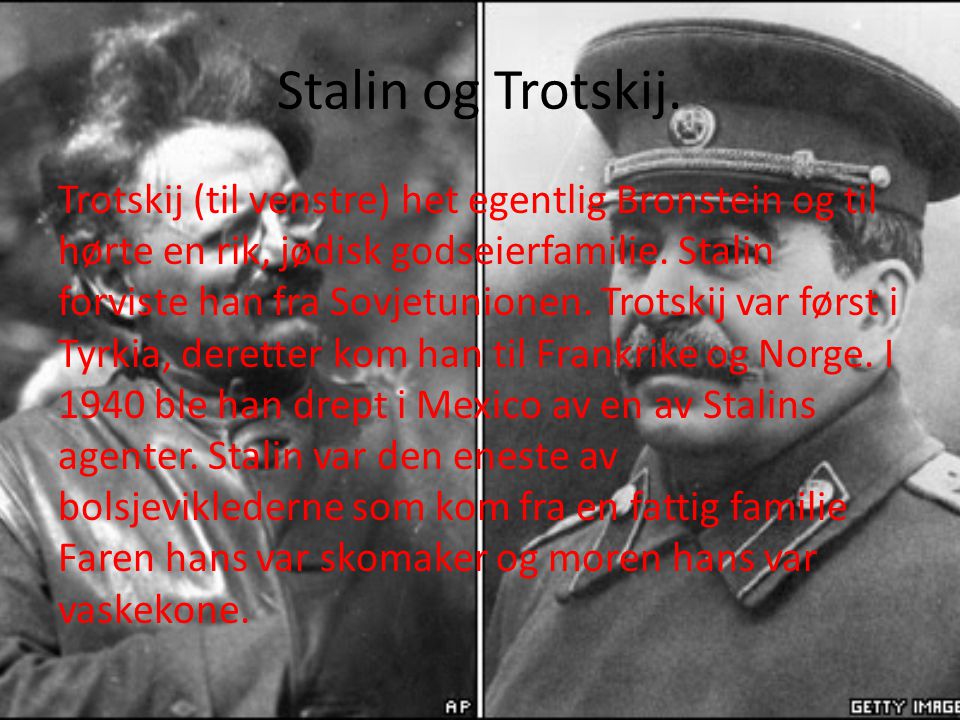 Stalin og Trotskij.