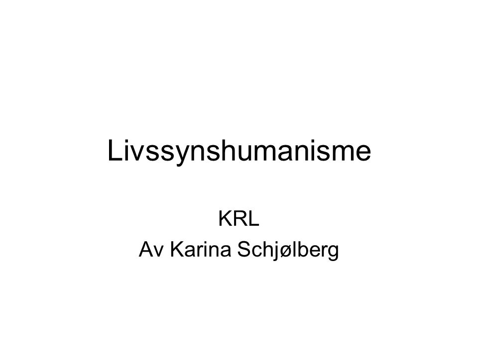 KRL Av Karina Schjølberg
