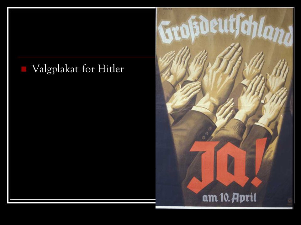 Valgplakat for Hitler