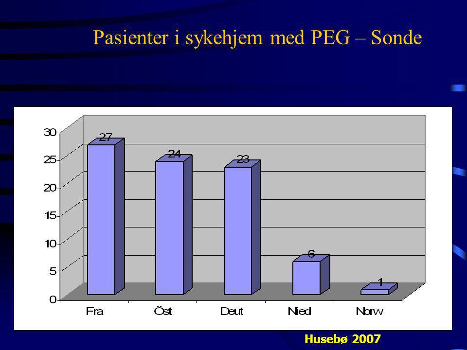 Pasienter i sykehjem med PEG – Sonde