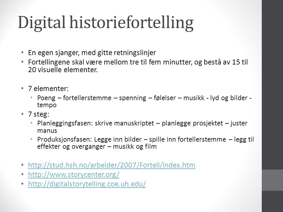 Digital historiefortelling