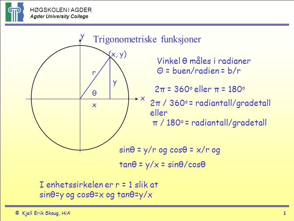 Trigonometriske funksjoner