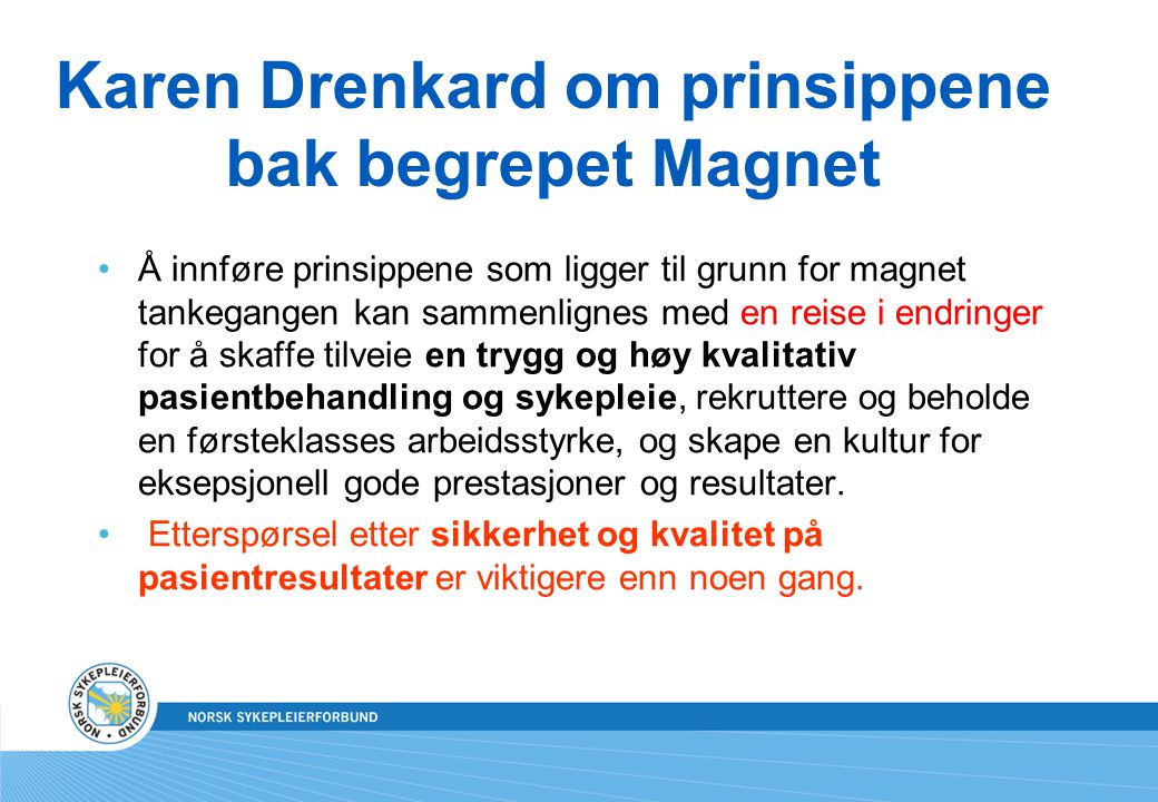 Karen Drenkard om prinsippene bak begrepet Magnet