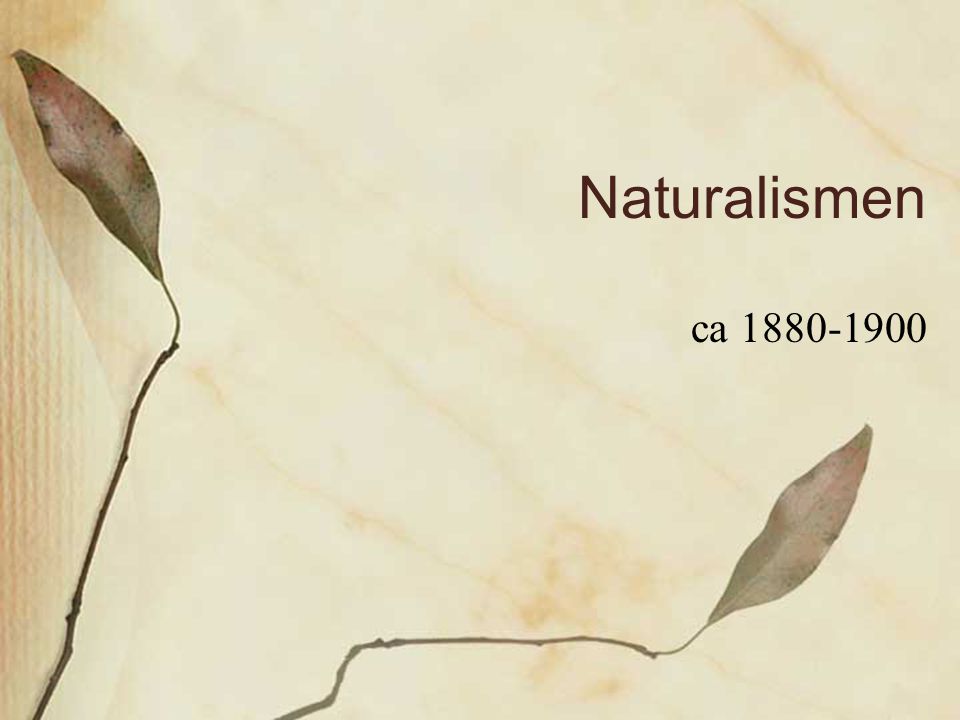 Naturalismen ca