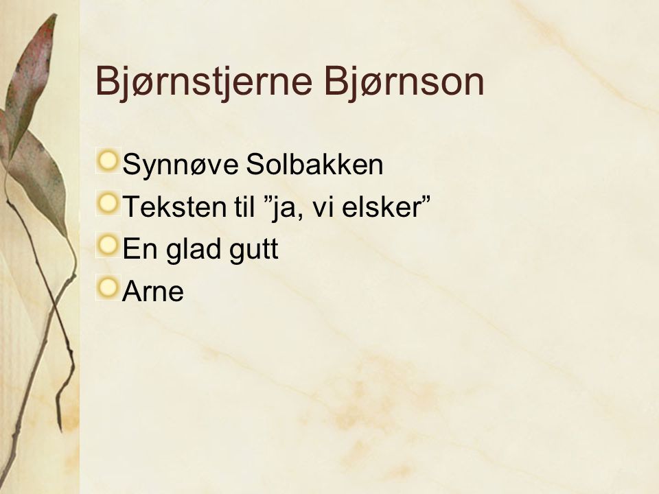 Bjørnstjerne Bjørnson