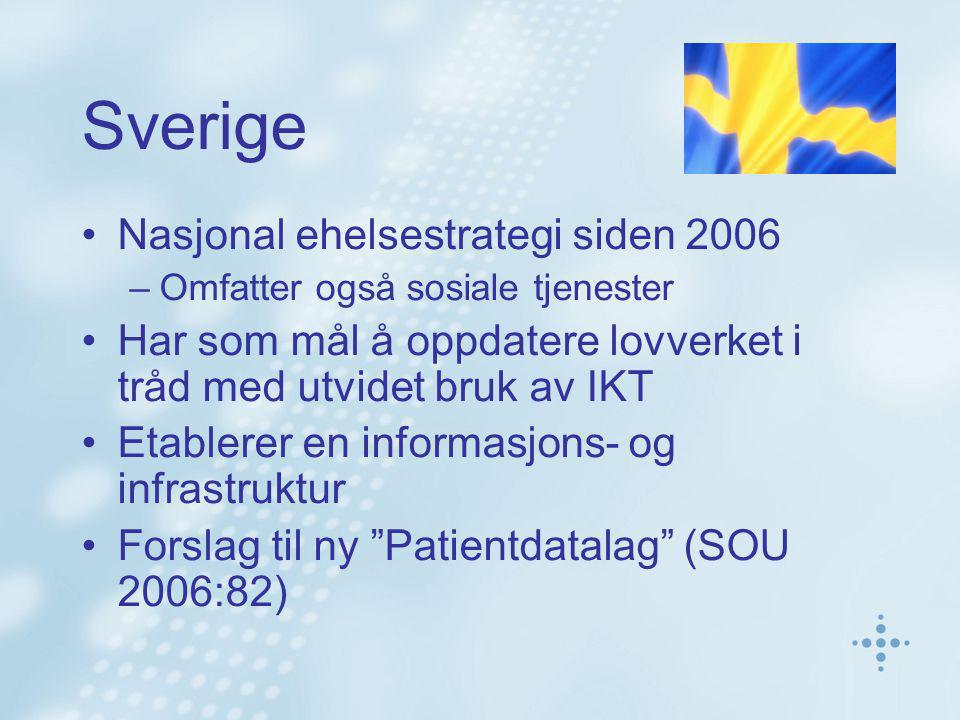 Sverige Nasjonal ehelsestrategi siden 2006