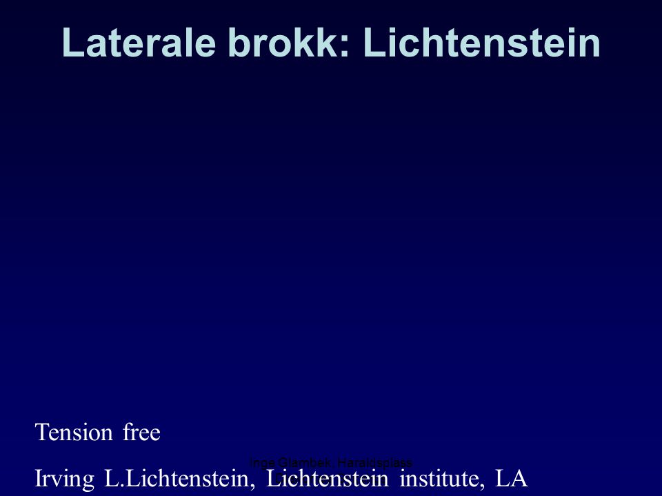 Laterale brokk: Lichtenstein