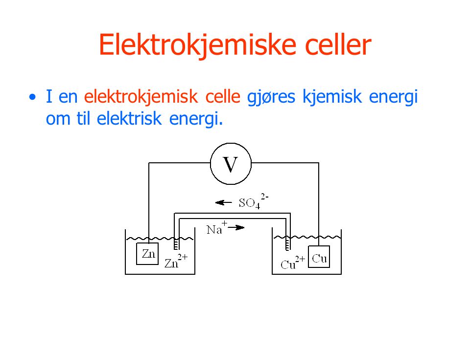 Elektrokjemiske celler