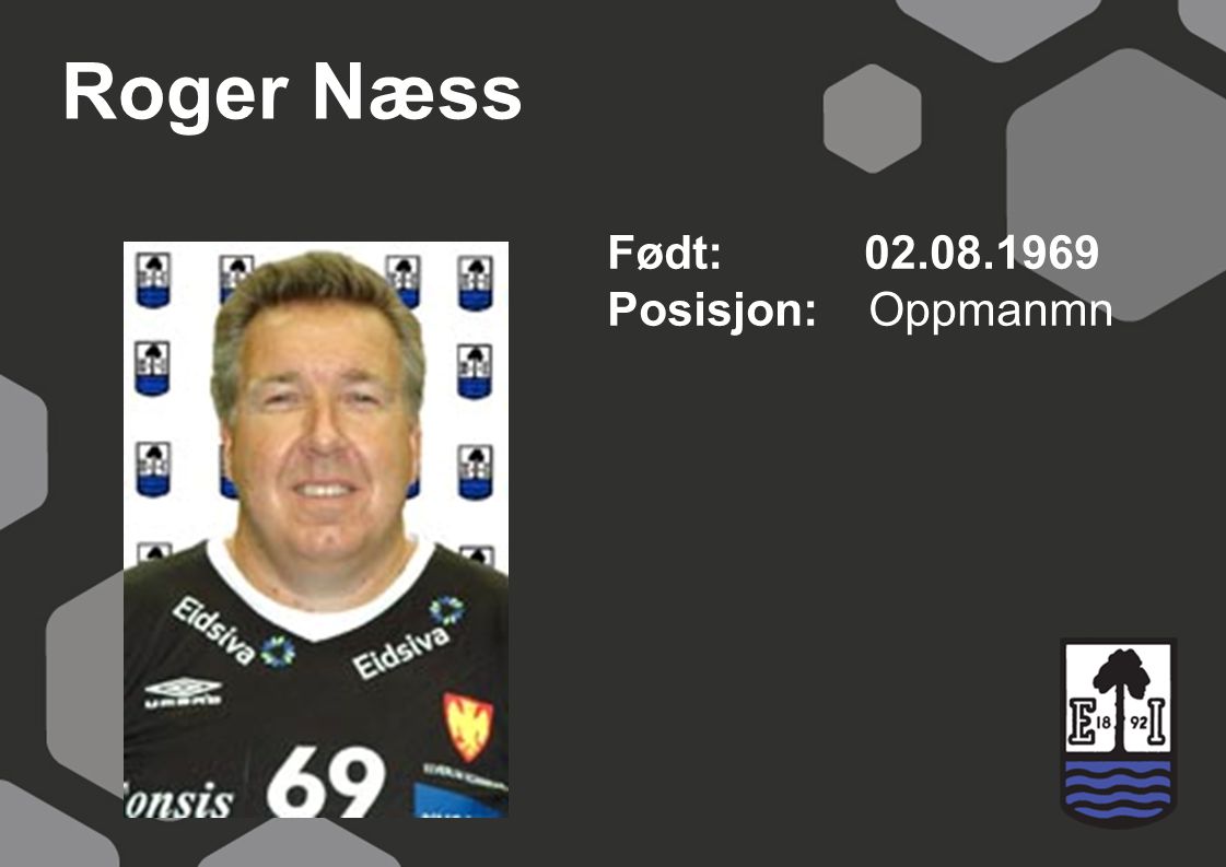Roger Næss Født: Posisjon: Oppmanmn