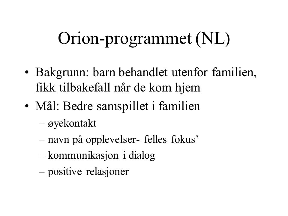Orion-programmet (NL)
