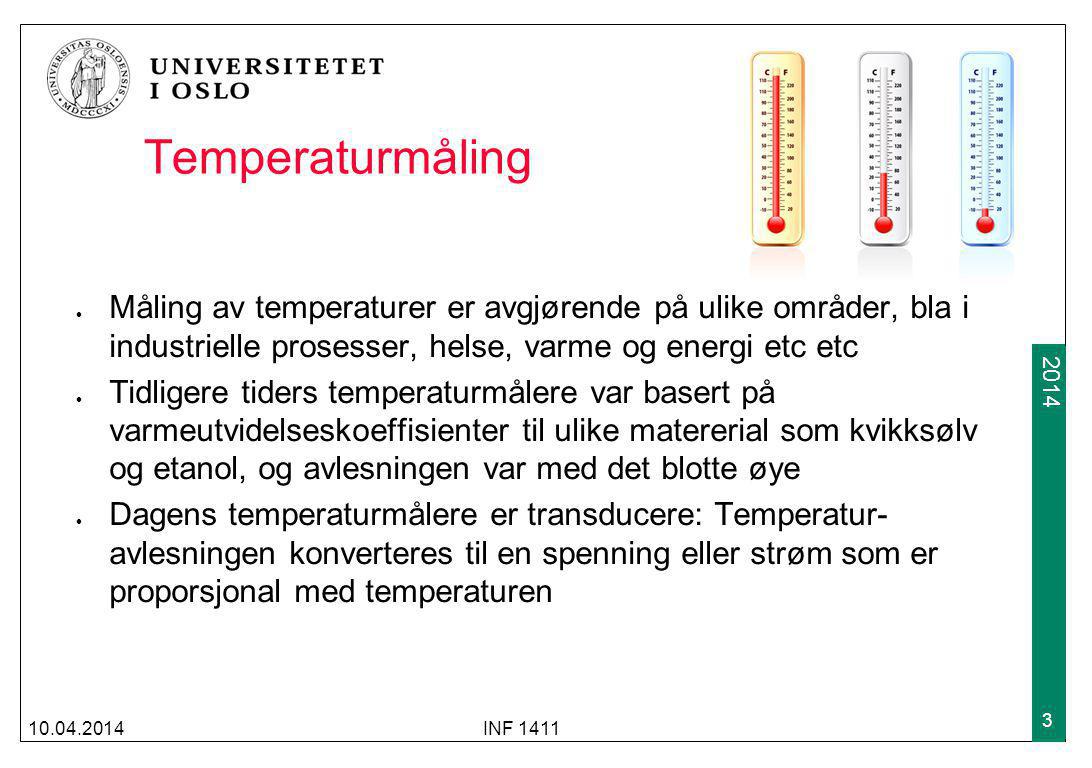 Temperaturmåling Måling av temperaturer er avgjørende på ulike områder, bla i industrielle prosesser, helse, varme og energi etc etc.