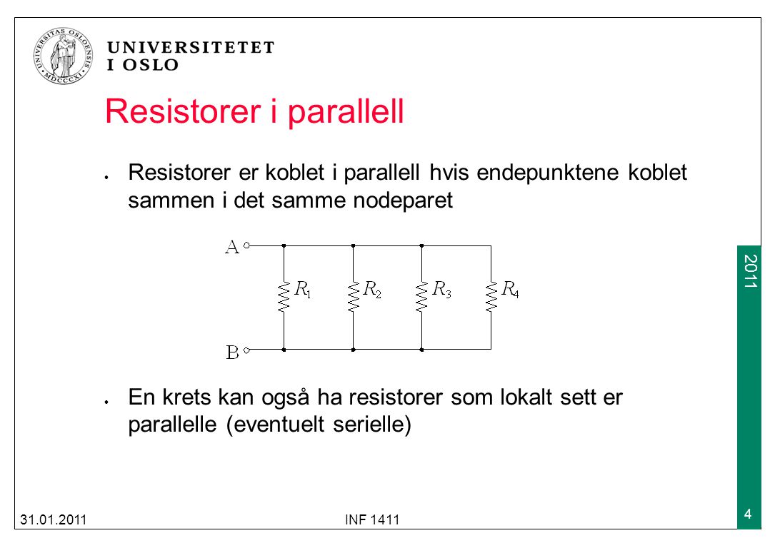 Resistorer i parallell