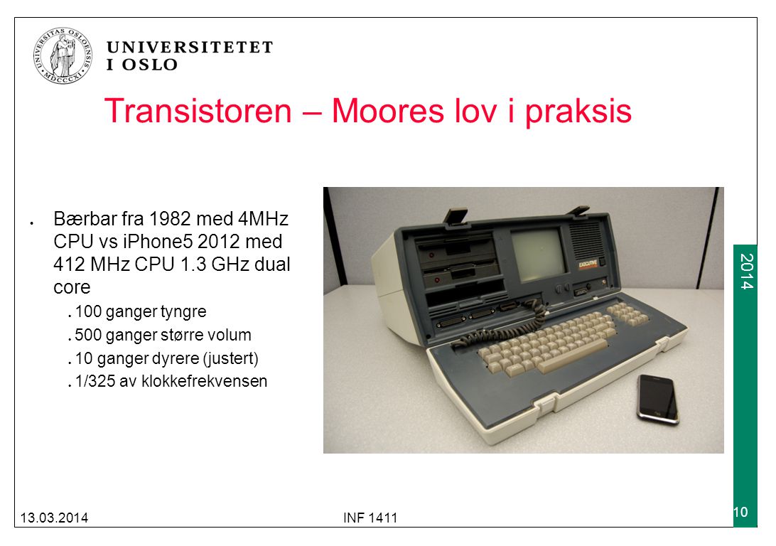 Transistoren – Moores lov i praksis