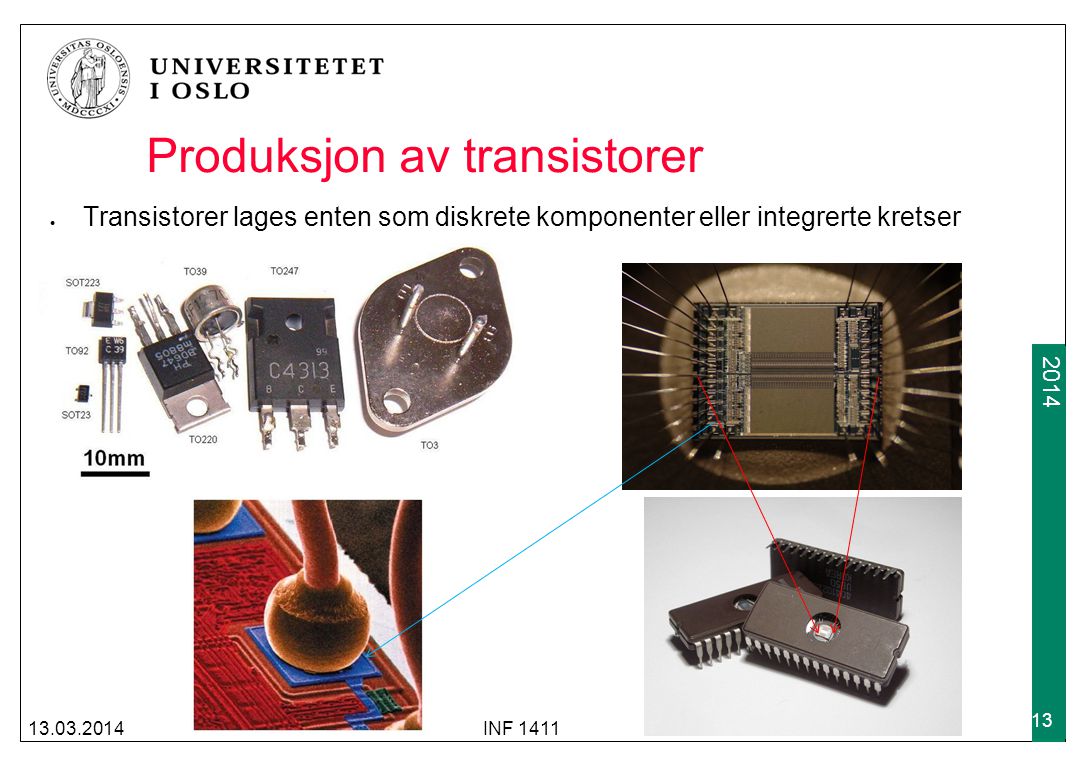 Produksjon av transistorer