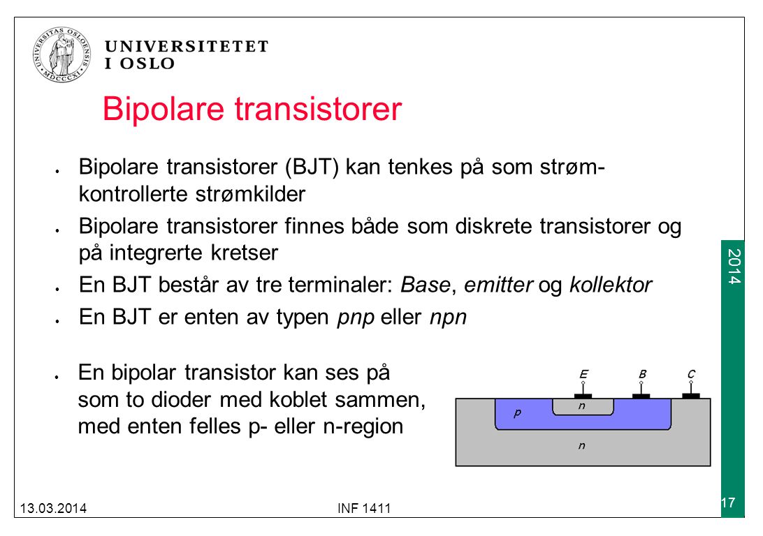 Bipolare transistorer