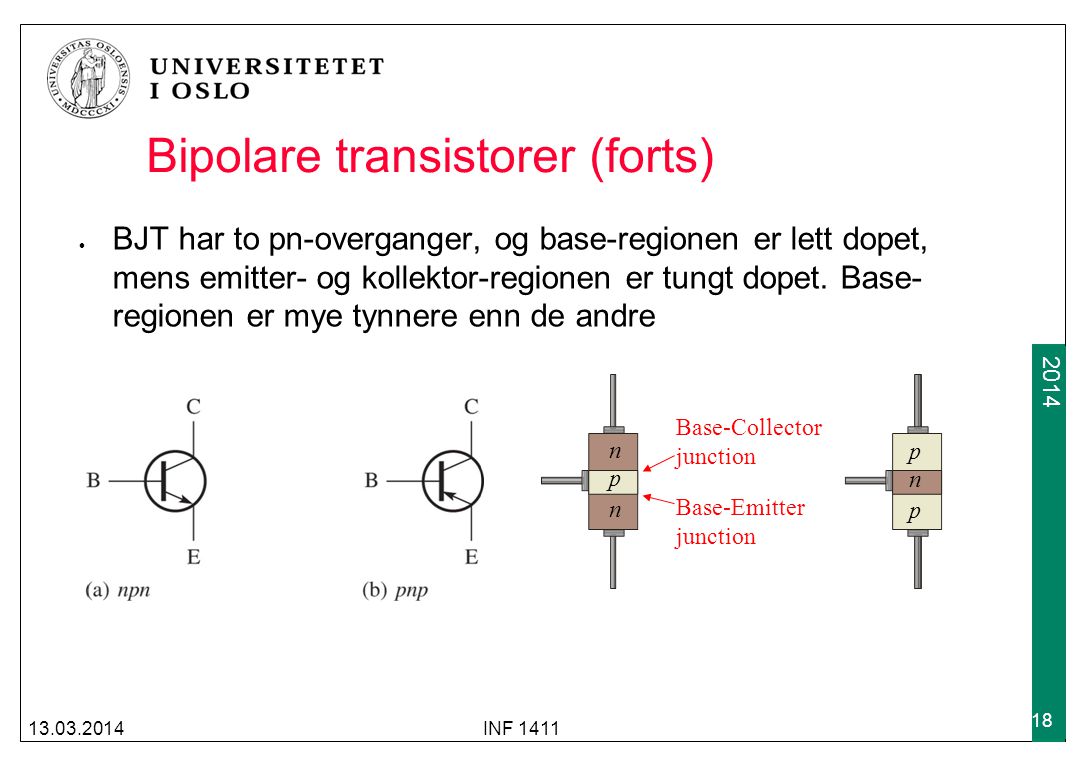Bipolare transistorer (forts)