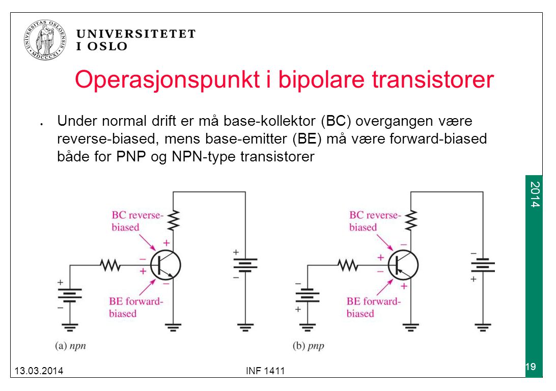 Operasjonspunkt i bipolare transistorer