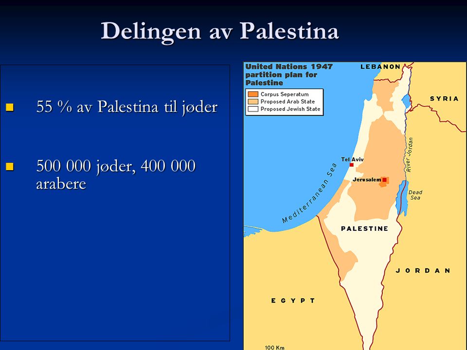 55 % av Palestina til jøder