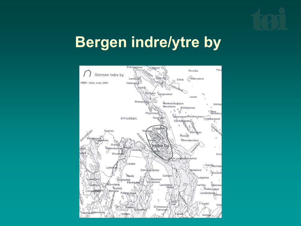 Bergen indre/ytre by Indre by Bergen = Bergenhus bydel