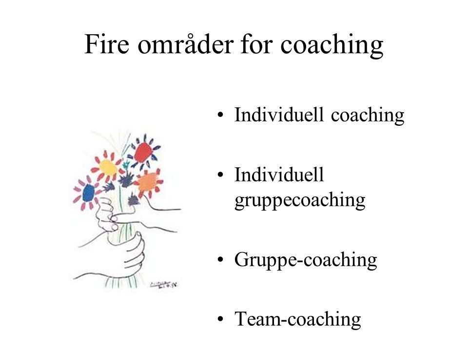 Fire områder for coaching