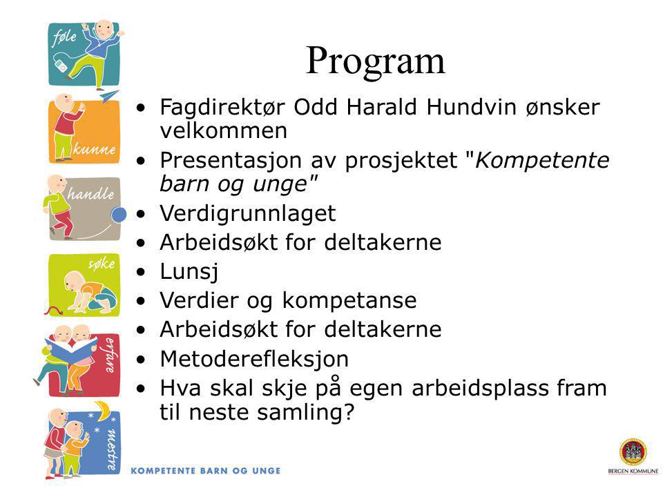Program Fagdirektør Odd Harald Hundvin ønsker velkommen