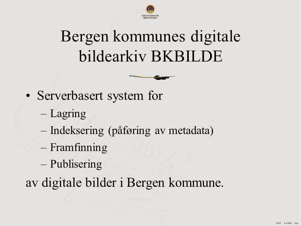 Bergen kommunes digitale bildearkiv BKBILDE