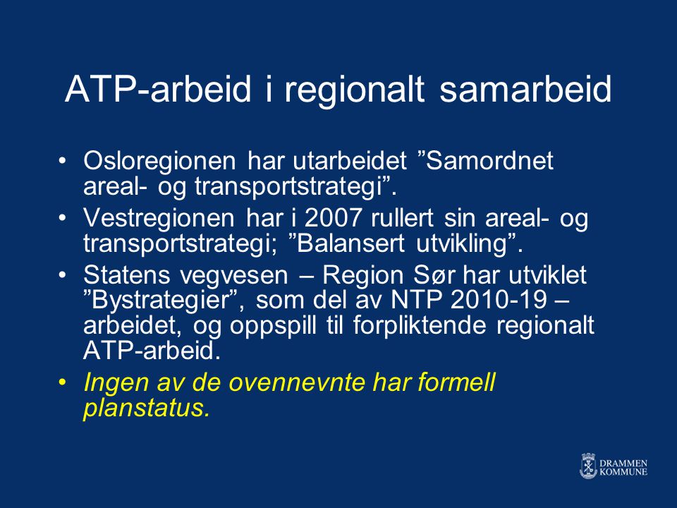 ATP-arbeid i regionalt samarbeid
