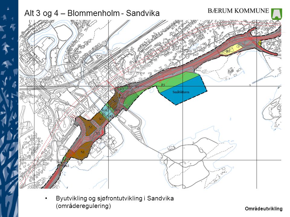 Alt 3 og 4 – Blommenholm - Sandvika
