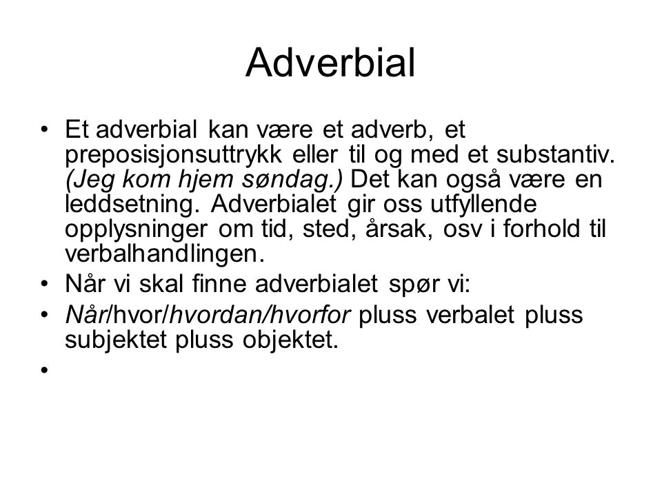 Adverbial