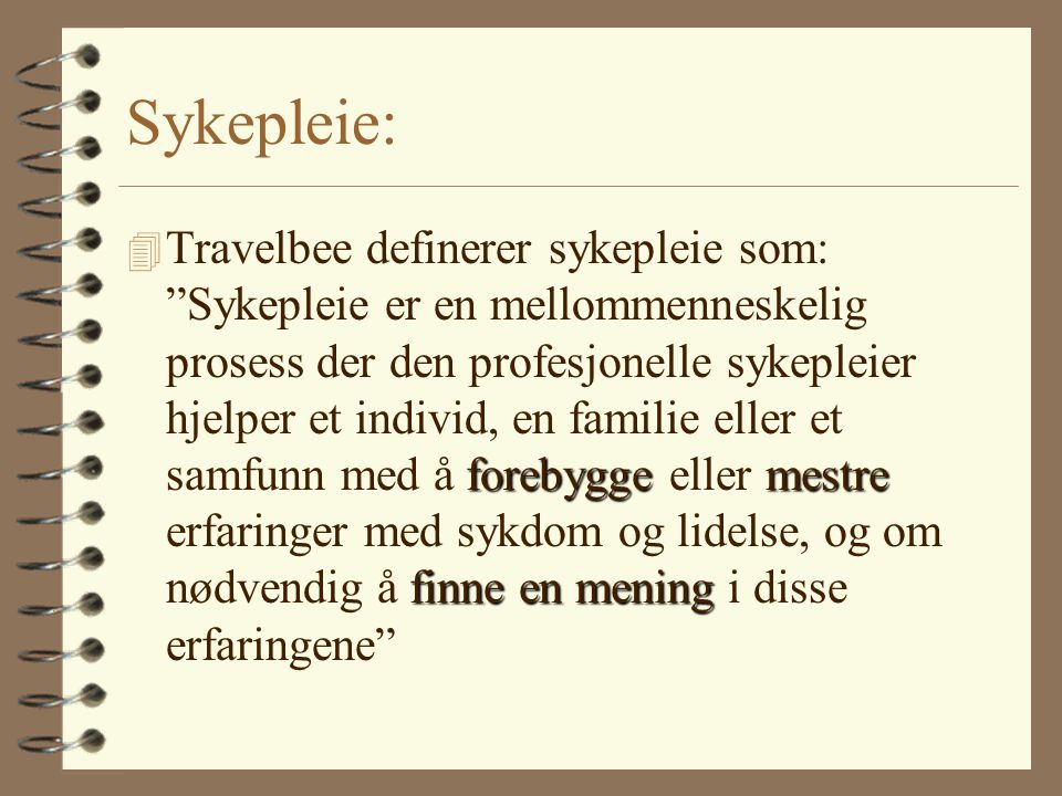 Sykepleie: