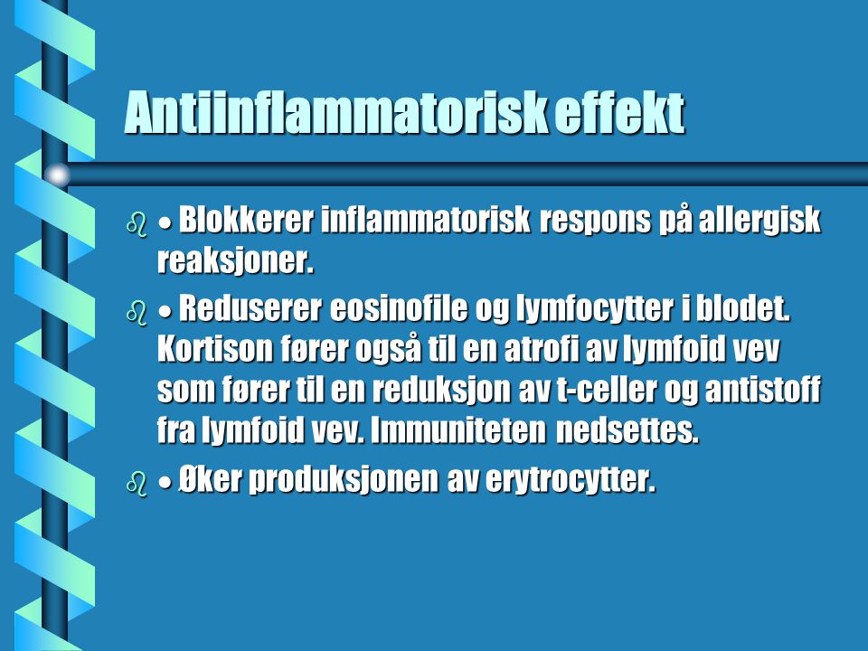 Antiinflammatorisk effekt