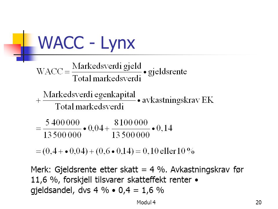 WACC - Lynx
