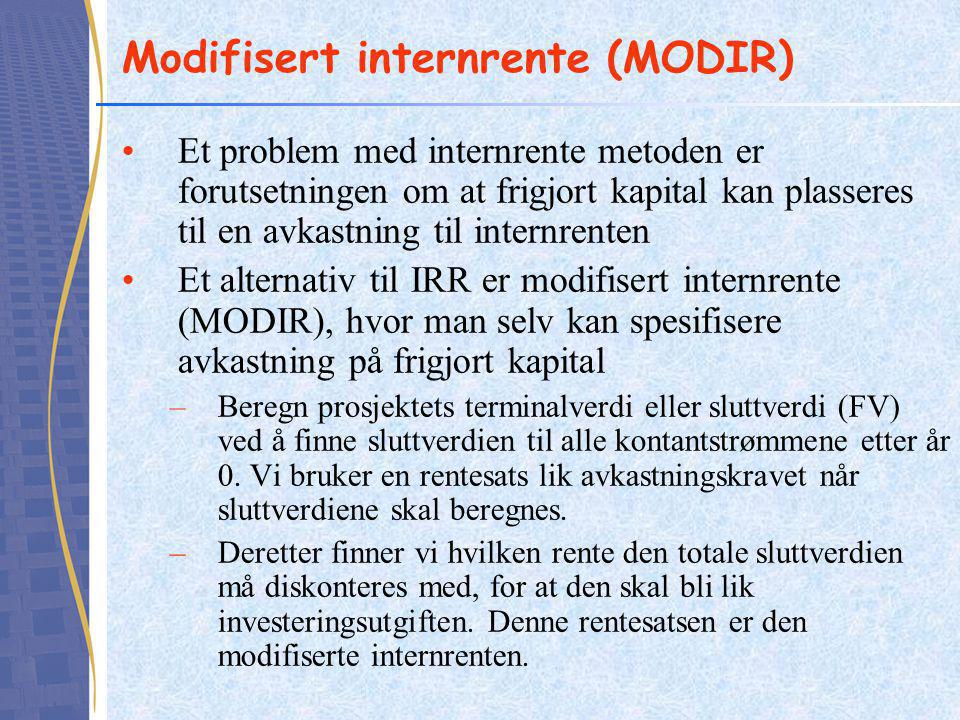 Modifisert internrente (MODIR)