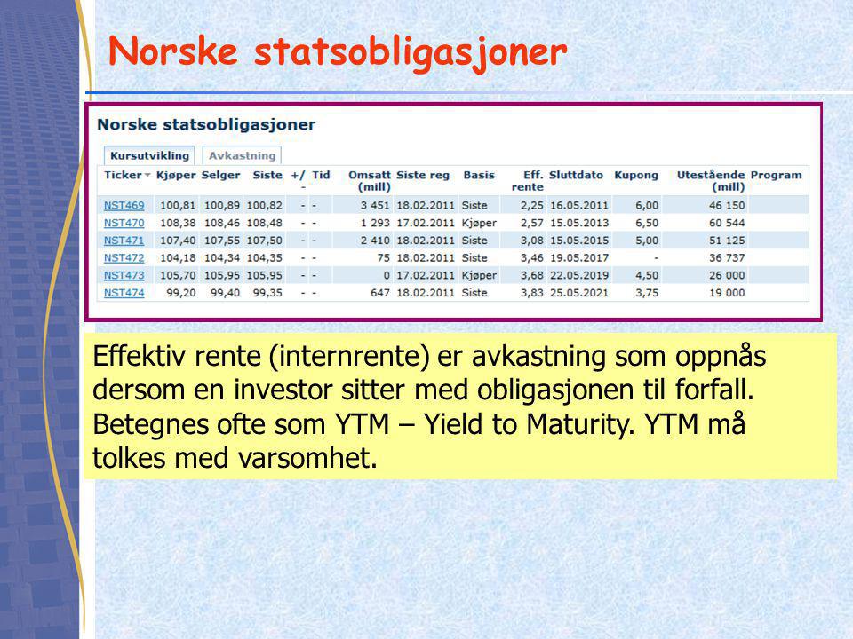 Norske statsobligasjoner
