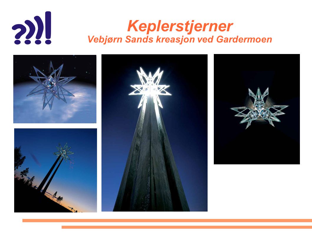 Keplerstjerner Vebjørn Sands kreasjon ved Gardermoen