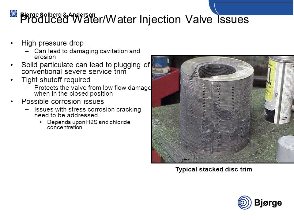 Produced Water/Water Injection Valve Issues