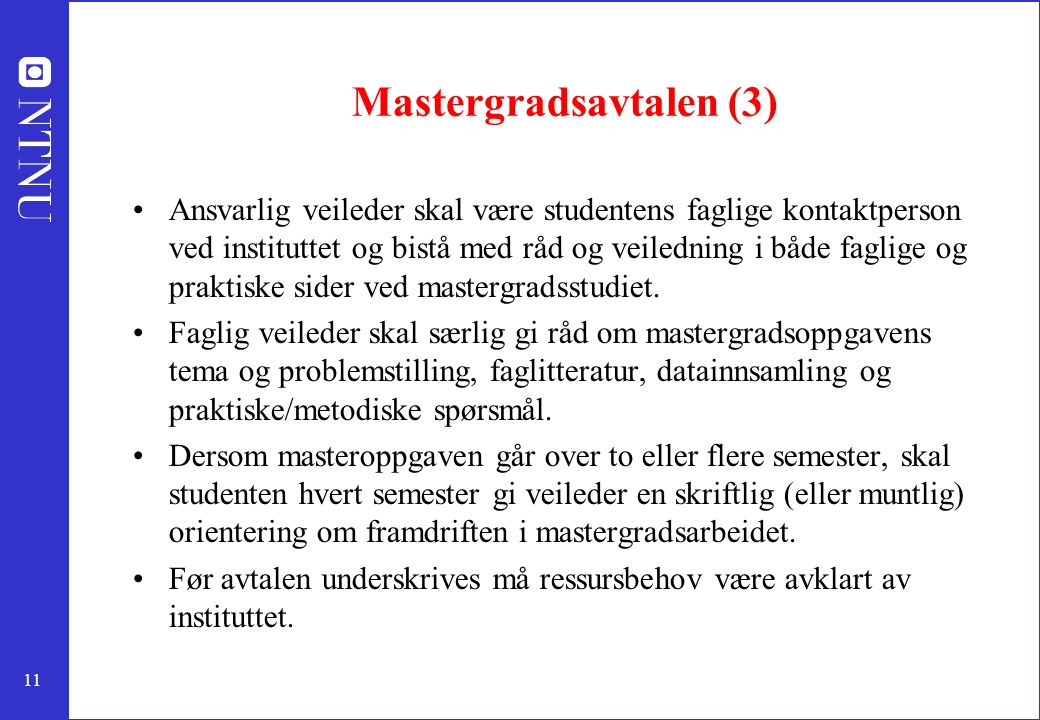Mastergradsavtalen (3)