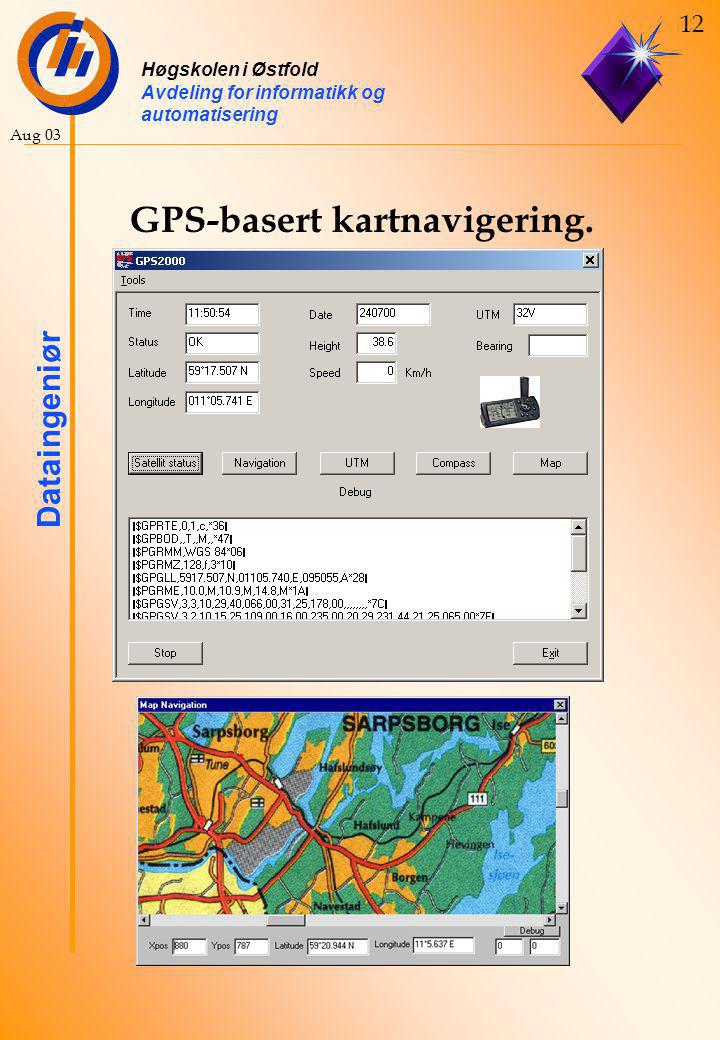 GPS-basert kartnavigering.