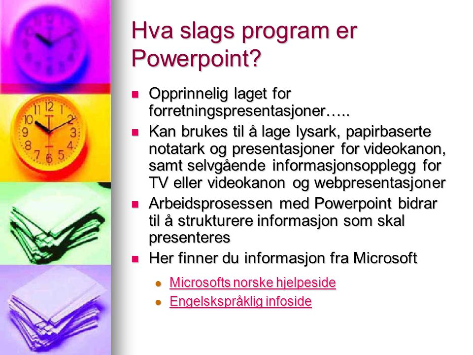 Hva slags program er Powerpoint
