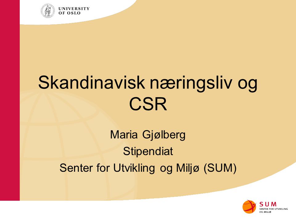 Skandinavisk næringsliv og CSR