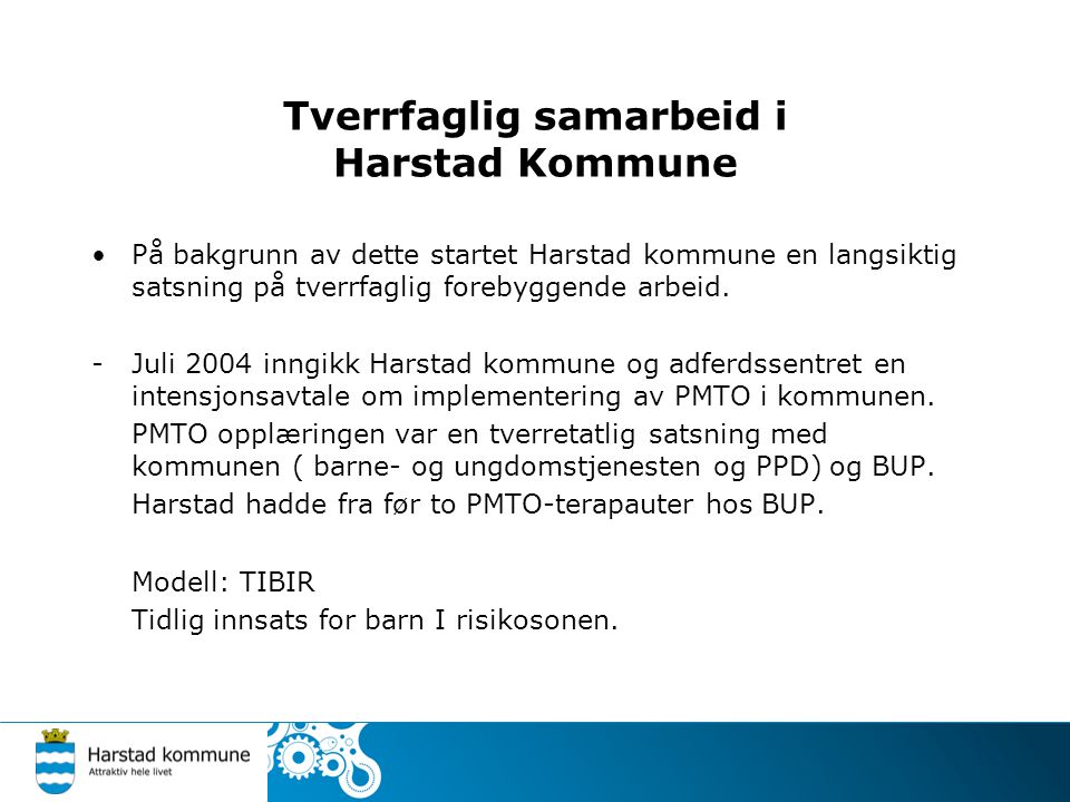 Tverrfaglig samarbeid i Harstad Kommune