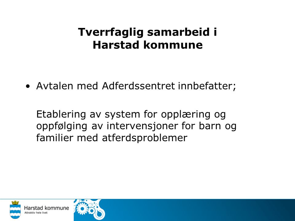 Tverrfaglig samarbeid i Harstad kommune