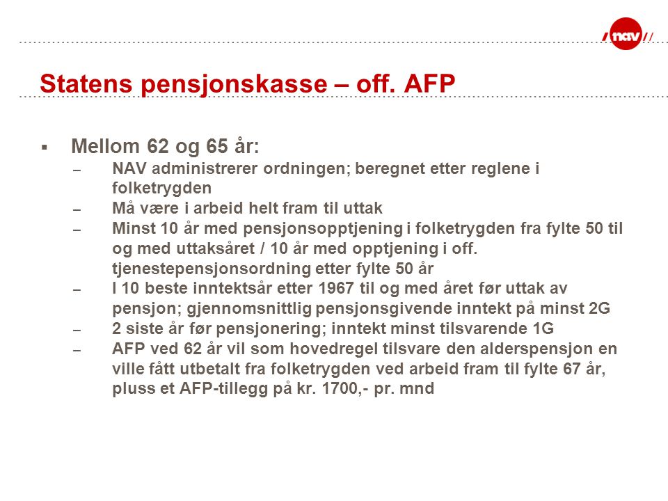 Statens pensjonskasse – off. AFP